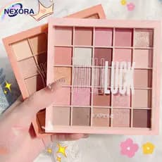 Paleta De Sombras De 25 Cores-Acabamentos Altamente Misturáveis , Ultrapigmentados , Foscos E Brilhantes , Uso O Dia Tod
