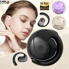 Fone de ouvido Sem fio Bluetooth Suporte Orelha Pendurada Anti-queda TWS Ergonômico-LU