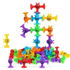Brinquedo de Sucção em Forma de Abelha para Banheiro, Blocos Macios para Alívio do Estresse, Conjunto Educacional Sensor