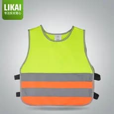 Colete Refletivo Infantil LIKAI para Atividades de Jardim de Infância, Colete de Proteção de Segurança, Roupa Fluorescen