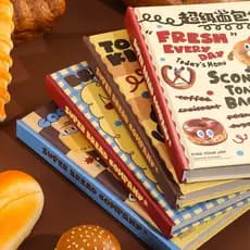 Caderno de Capa Dura B6 da Série Criativa e Moderna da Fangdao Super Bread Company para Escritório e Estudo, Diário de D