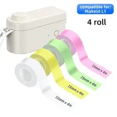 Papel térmico autoadesivo é adequado para etiquetas adesivas de impressão térmica Ningyou P11P15 e Yacolai D30 7.19 PPXY