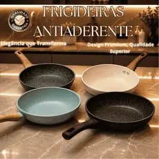 Frigideira De Cerâmica Gourmet Antiaderente Resistente e Durável Wok