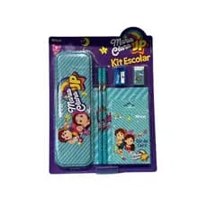 Kit Escolar Completo Infantil Estojo Canetas Lápis Diversos Itens Maria Clara JP