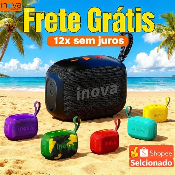INOVA Caixa De Som Go 4 Pro Bluetooth Portátil À Prova D 'Água Com Bateria Esportiva Alto-falante sem fio