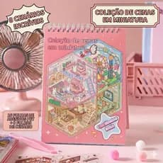 📖 Livro De Adesivos Infantil Fofo Com Pinça ✨ PET Seguro Capa Dura Educativo Presente Volta Às Aulas