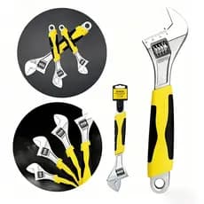 🔩 Chave Universal 8/10/12 Polegadas Ajustável | Silicone Antiderrapante Doméstico Viagem