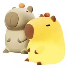 Luminária Noturna Capivara De Mesa Silicone USB Recarregável Tiktok