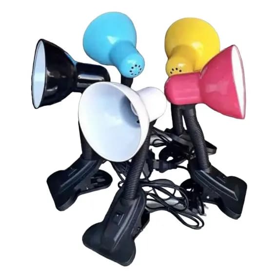 Luminária Garra Bivolt Decora Adulto Infantil Articulada Suporte Parafusar Mesa Bancada Abajur
