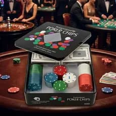 Kit De 100 Fichas De Poker 2 Baralhos Jogo Grupo