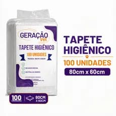 Tapete Higiênico Cães 100 Unidades 80x60 Geração Vet envio Rápido
