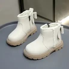 Tênis Meninas Inverno Lazer Botas Martin Estudante Moda Tênis de cano alto Escolha um tamanho maior