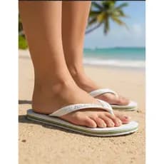 Sandália HAVAIANAS BRASIL FC Branca Unissex | ORIGINAL | Masculino Feminino