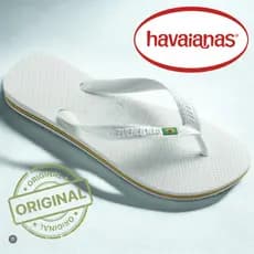 Chinelo Masculino Feminino | HAVAIANAS BRASIL BRANCA | Produto ORIGINAL