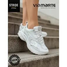 Tênis Sneaker Feminino | VIA MARTE | ORIGINAL | Casual, Esportivo, Conforto, Dia a Dia