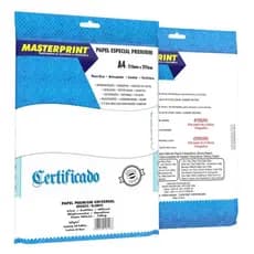 Papel Offset Opaline Liso 180g 50 Folhas A4 Branco Diplomata Masterprint Envio Imediato
