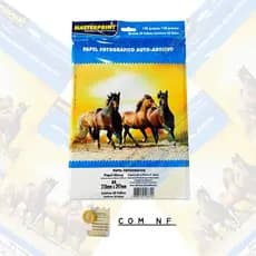 Papel Fotográfico 130g Papel Glossy a Prova D' Água 20 Folhas Papel A4 MasterPrint com NF