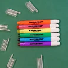 Kit 6 Caneta Marca Texto Gel Folhas Finas MasterPrint Envio Rapido