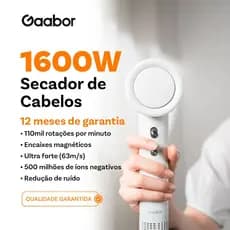 Gaabor Secador Íons Negativos Vento Forte 110000 RPM HD-M02B/M02C