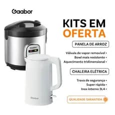 [Venda em conjunto] Gaabor 1L Rice Cooker RC20M+1,7L Chaleira Tecnologia antiaderente Facilidade