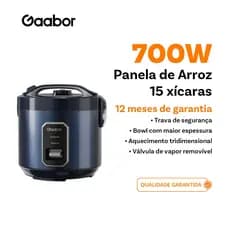 Gaabor Panela de Arroz Eletrica 127V Cozinha Automatica 2,2L Azul Marmoreada 700W RC50M01A