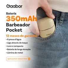 Gaabor Aparador Vibe Masculino Recarga Type C Portatil Dupla Lamina ER-T01