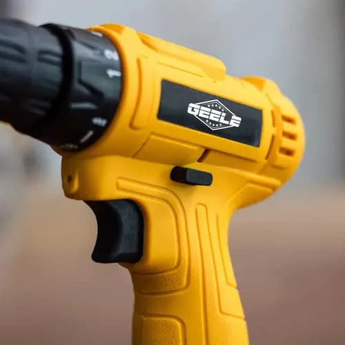 Parafusadeira Furadeira 12v Sem Fio 3/8 10mm Bivolt Abs Amarelo 12v 50hz/60hz