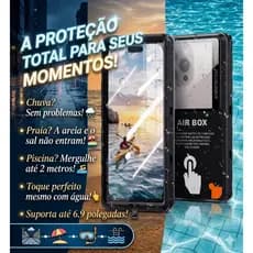 Shellbox Capa De Telefone À Prova D'água Para Dispositivos smartphone