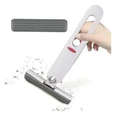 Mini Mop Limpeza Vidros Pia Espreme Portátil Ajustável
