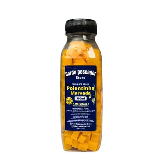Isca Polentinha Marvada Para Pesca Gordo Pescador Vários Sabores 300ml