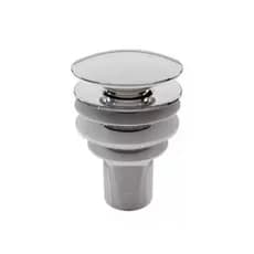 Valvula Click Cromado Para Banheiro Lavatório Abs Para Cubas De Porcelana Vidro Ralo Click Para Cuba