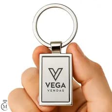 Chaveiro Retangular De Inox Personalizável Frente e Verso Presentes Decorativos Memórias