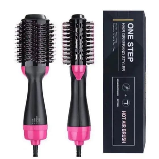 Escova Secadora Alisador Elétrica Quente Cabelo Com 3 Em1 Hair Economy VOLTAGEM 110V/220-LD