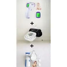 KIT3 Nebulizador portátil + Monitor de pressão + Termomêtro infravermelho-LD