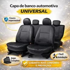 Capas de Banco Automotivo para Carro em Couro Impermeável Universal
