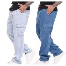Calça cargo jeans ballon balão Street