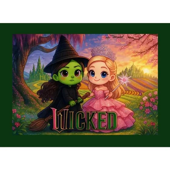 Livro de colorir wicked capa mole A4