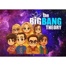 Livro de Colorir BIG BANG THEORY Bob Capa Dura 50 desenhos A4