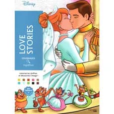 Livro Colorir Mistérios Disney - Love Stories Um desenho por folha Encadernado ou folhas soltas