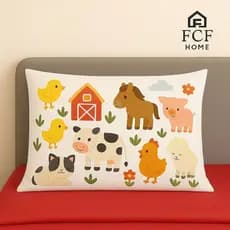 Jogo de Lençol Infantil Solteiro Fazendinha Exclusivo FCF HOME Micropercal 400 Fios
