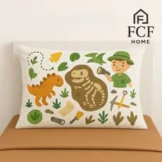 Jogo De Lençol Infantil Solteiro Tema Dinossauro Micropercal 400 Fios Toque Macio Estampado