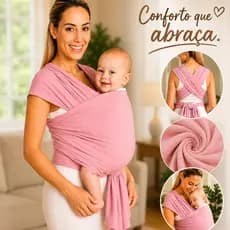 Baby Sling Mamãe Canguru Para Bebê Carregador 100% Algodão Confortável Ajustável Seguro