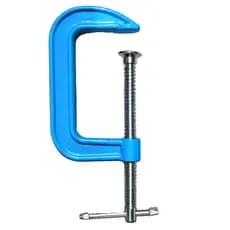 Sargento Grampo Tipo G Azul 150mm 6" em Aço Resistente para Marcenaria e Carpintaria