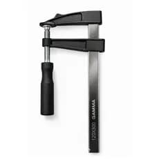 Grampo Tipo F 120x300mm Preto Sargento Manual em Aço Reforçado com Rosca Suave