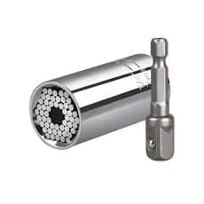 Soquete Universal 3/8 Ajustável 7 a 19mm Multifuncional Aço Resistente para Parafusos