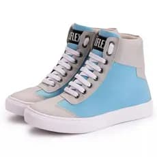 Tênis Sneaker Couro lona com Sintético, feminino, urbano, casula, academia.