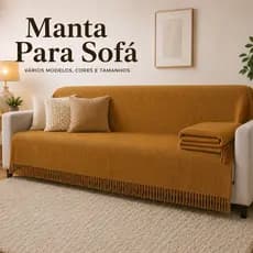 Manta Para Sofá Gigante Super King 4,00M x 1,80M / 3,00M x 1,80 / 2,40 x 1,80 / 2,10 x 1,20  Tipo Capa Decorativa
