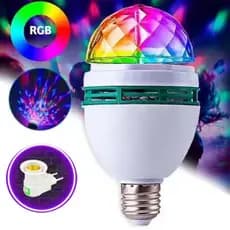 Lâmpada Globo De Luz RGB Led Giratória Festa Bola Maluca - Perfeito para todas as festas!
