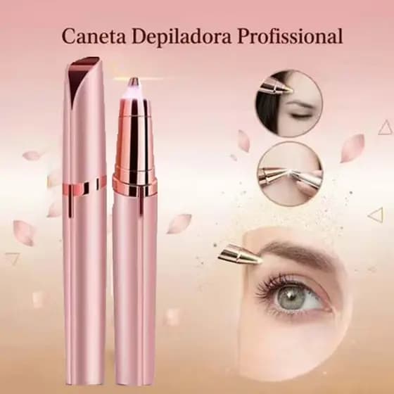 Depilador de Sombrancelha Buço Nariz Orelha Rosto Facial Elétrico Tira Pelos USB Recarregável Profissional Portátil