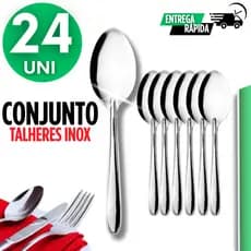 Jogo Kit 24 Colheres Colher Talher Multiuso –  Talheres de Qualidade e Durabilidade